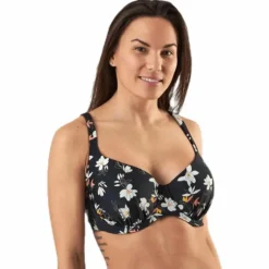 Malaga Padded Wire Bra Black