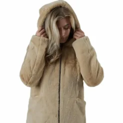 Malou Faux Fur Coat Cc Otw Beige