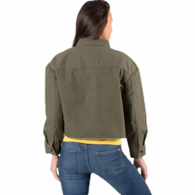 Marina Crop Jacket Green
