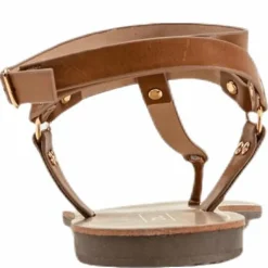 Maya Pu Ankle Wrap Sandal Brown