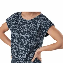Melanie Capsleeve Blue/Patterned