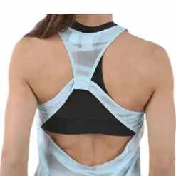 Mesh It Up Layer Tank Blue/Patterned