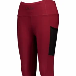 Mesh Pocket Leggings Dark Burgundy