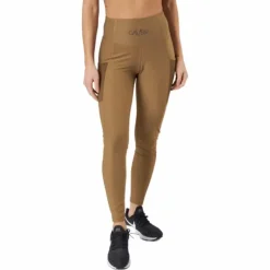 Mesh Pocket Leggings Dark Brown