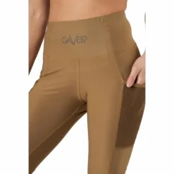 Mesh Pocket Leggings Dark Brown
