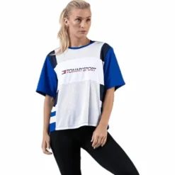 Mesh Tee Logo Blue