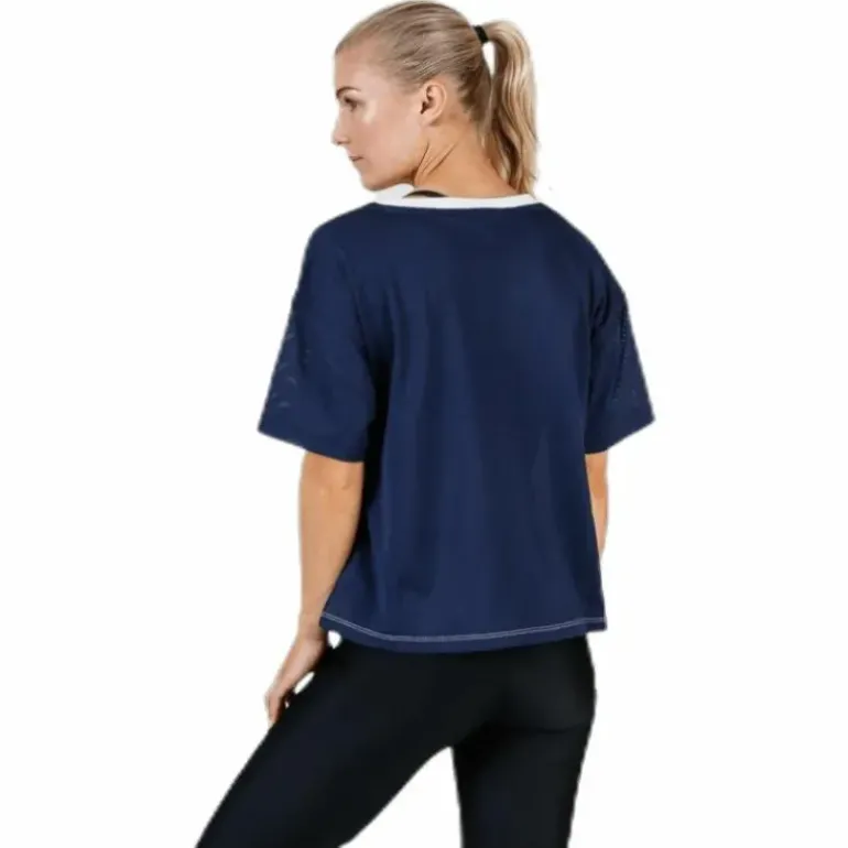 Mesh T-Shirt Panel Blue