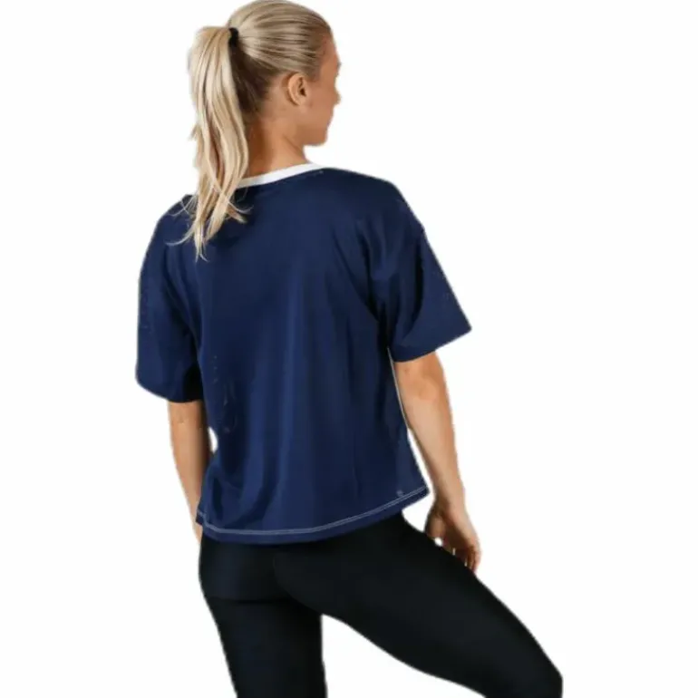 Mesh T-Shirt Panel Blue