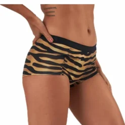 Mia Tiger Minishorts 2-Pack Black