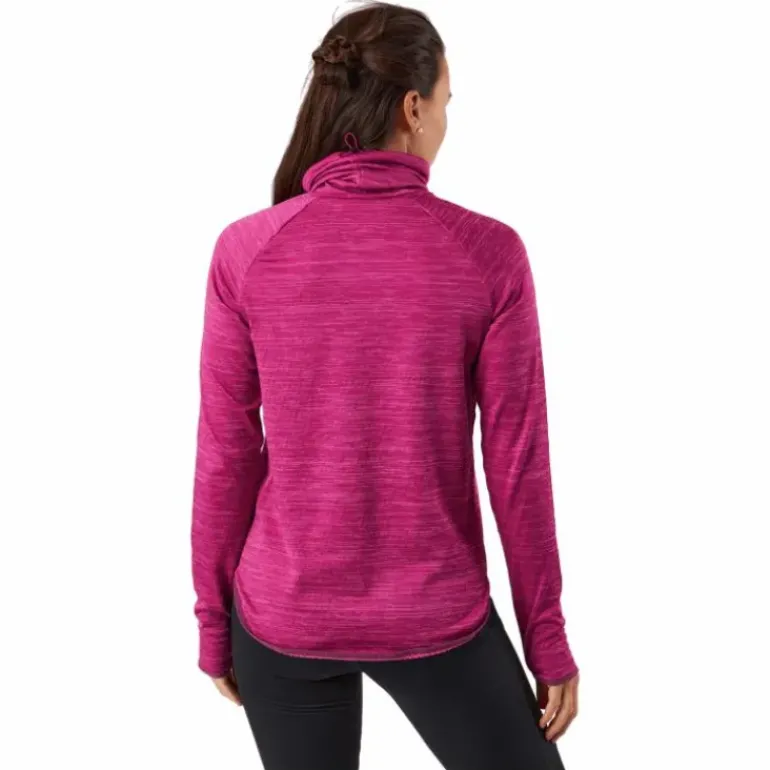 Mid Layer Run Easy Warm Festival Fuchsia Melange