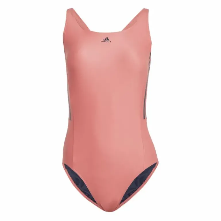 Mid 3-Stripes Swimsuit Preloved Scarlet / Legend Ink