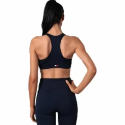 Mid Support Bra Logo Blue