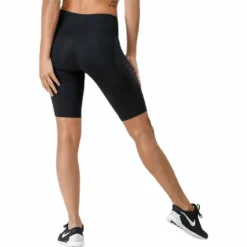 Mid-Rise Compression Shorts W Black