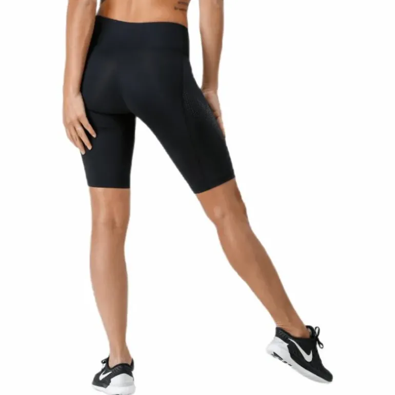 Mid-Rise Compression Shorts W Black