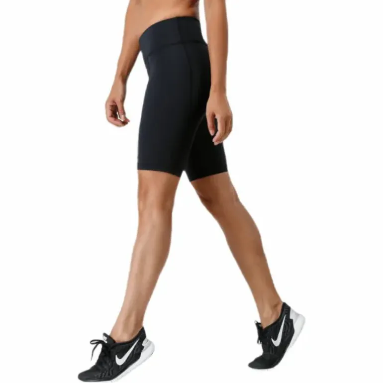 Mid-Rise Compression Shorts W Black