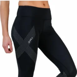 Mid-Rise Compression Tights Black/Grey