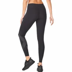 Mid-Rise Compression Tights Black/Grey