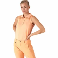 Miko Sleeveless Poloshirt Orange