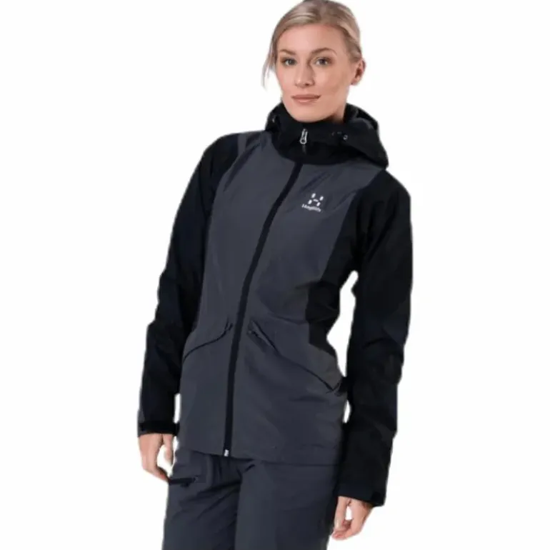Mila Rain Jacket Black/Grey