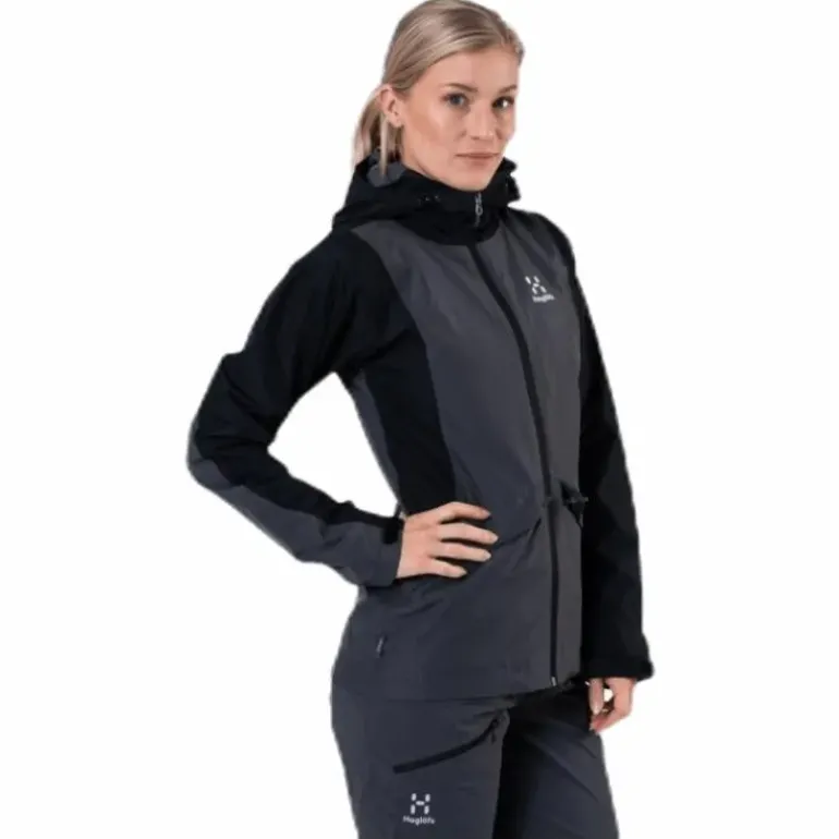 Mila Rain Jacket Black/Grey