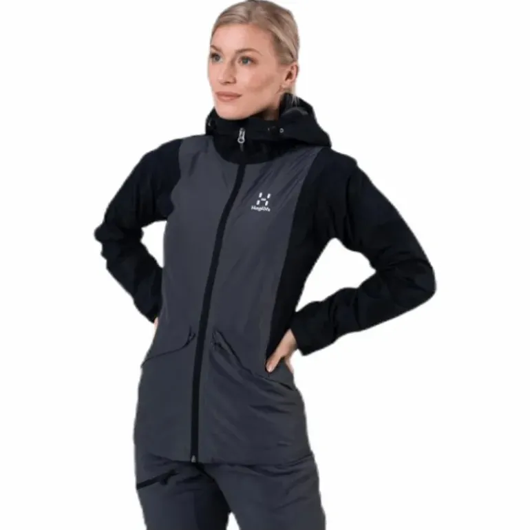 Mila Rain Jacket Black/Grey
