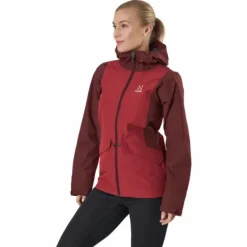 Mila Rain Jacket Maroon Red/brick Red