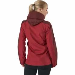 Mila Rain Jacket Maroon Red/brick Red
