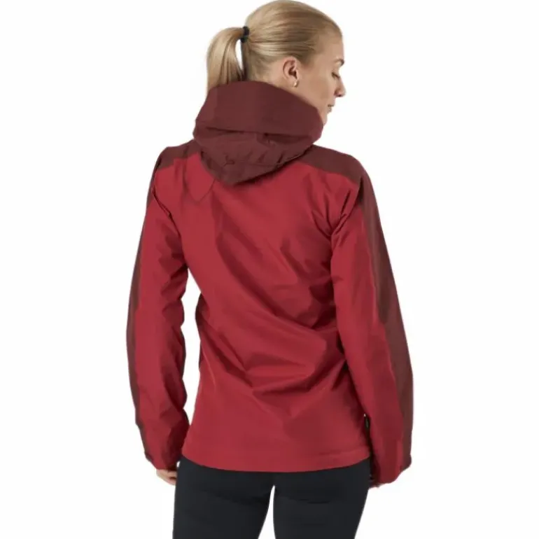 Mila Rain Jacket Maroon Red/brick Red