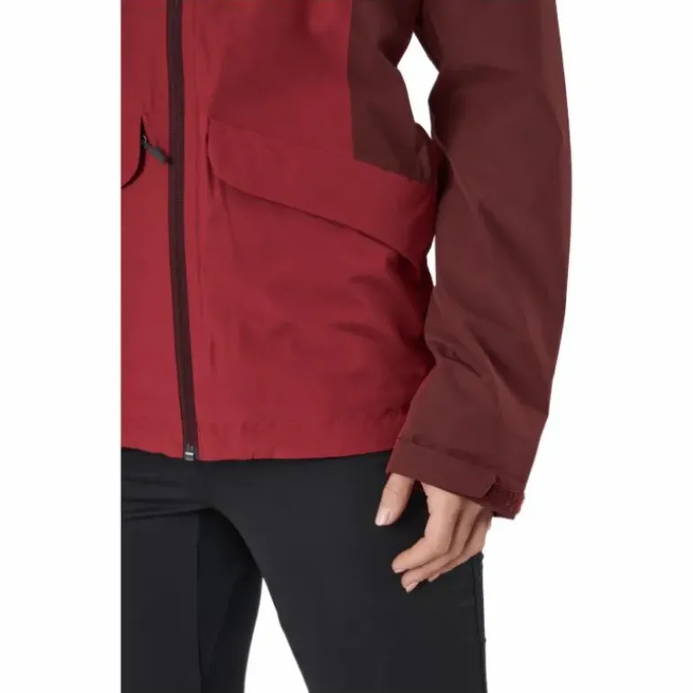 Mila Rain Jacket Maroon Red/brick Red