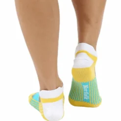 Mirenda Thin Running Sock Low-cut White/Yellow