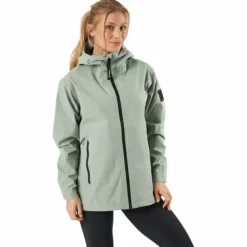 Misty Shell W Jackets Grey Green