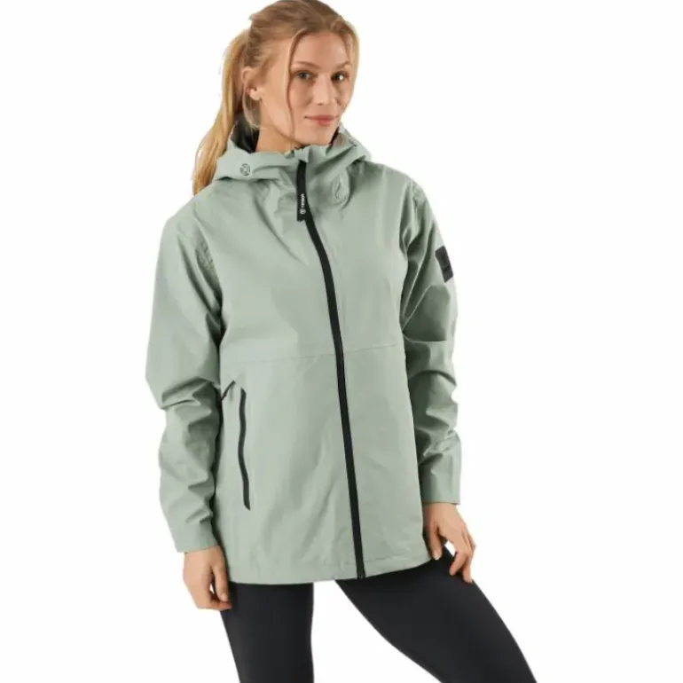 Misty Shell W Jackets Grey Green