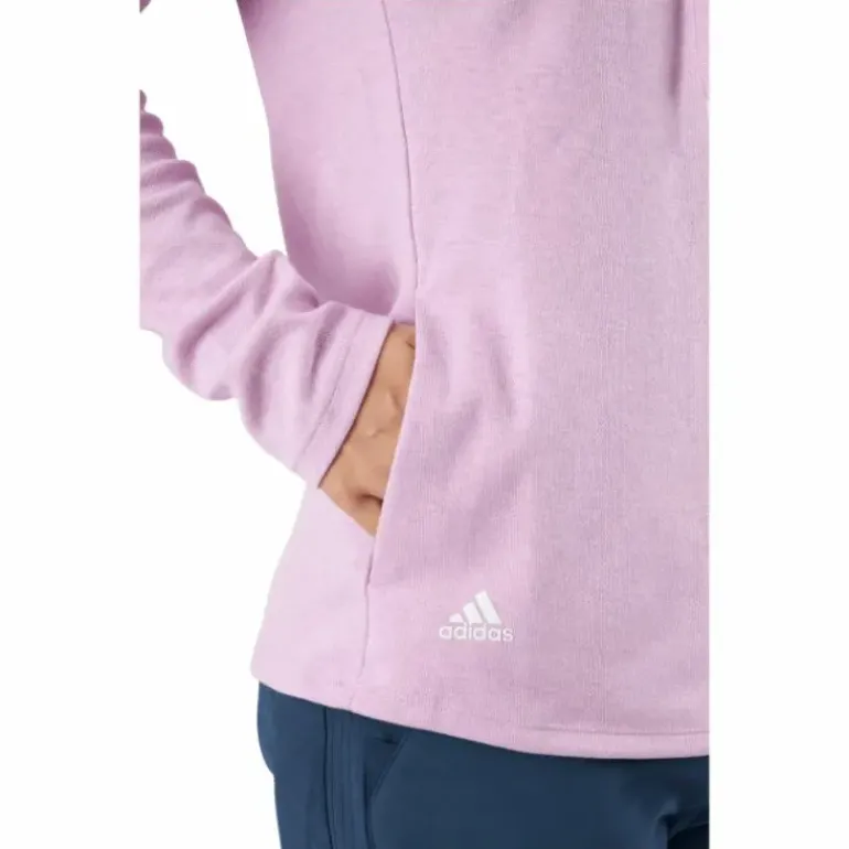 Mélange High Mock Golf Pullover Bliss Lilac Mel