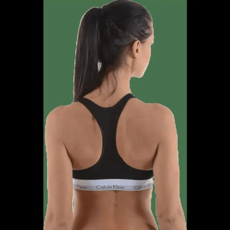 Modern Cotton Bralette Black