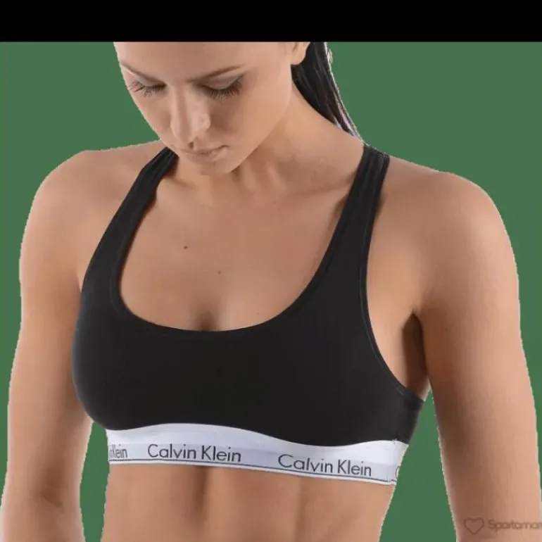 Modern Cotton Bralette Black