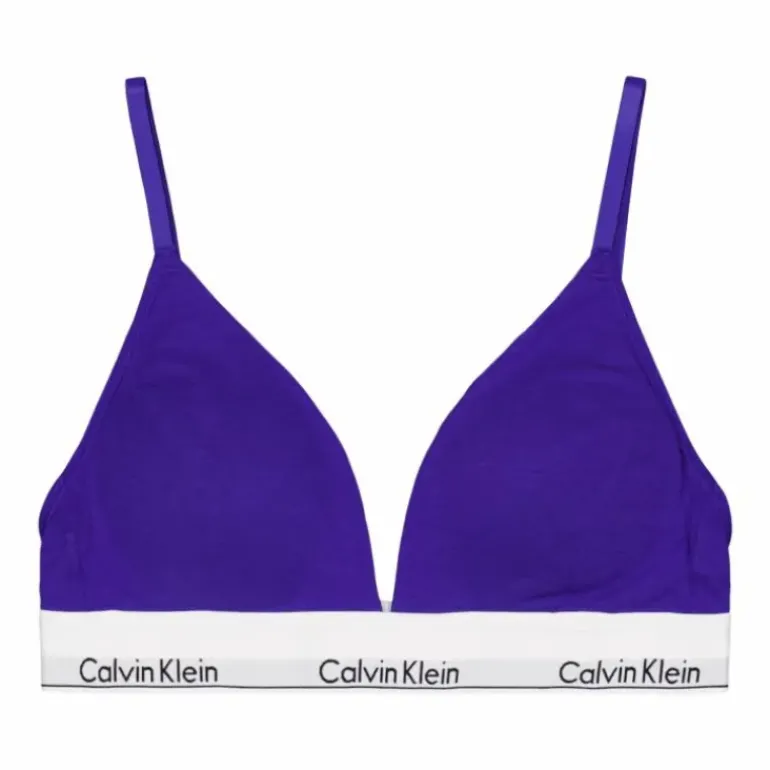 Modern Cotton Lght Lined Trian Blue