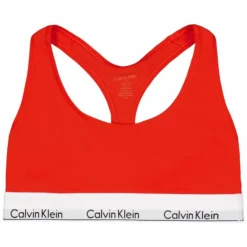 Modern Cotton Unlined Bralette Orange
