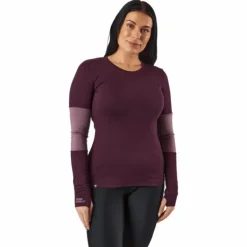 Mons Royale Cornice Long Sleev Wine Red