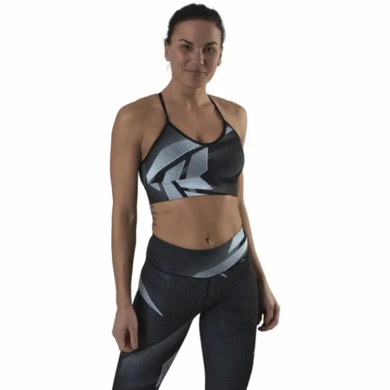 Myt Aop Tri-Back Bra Black