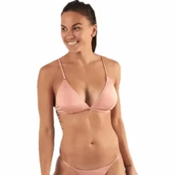 Nadine Bikini Triangle Bra Brown