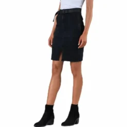 Nala Mw Pencil Buckle Skirt Black