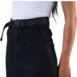 Nala Mw Pencil Buckle Skirt Black