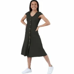 Nella S/S Dress Jrs Green