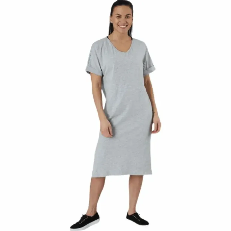 Neora Ss Fold Up Dress Grey