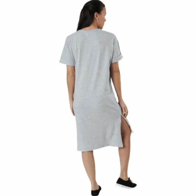 Neora Ss Fold Up Dress Grey