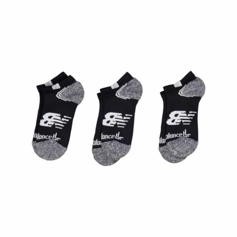 New Balance Unisex No Show Run Black,white