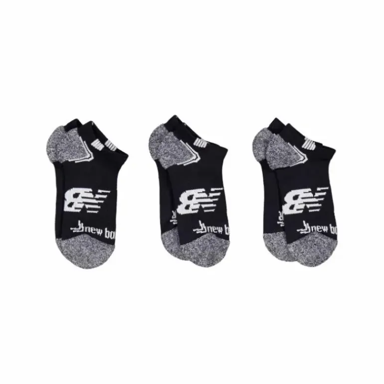 New Balance Unisex No Show Run Black,white