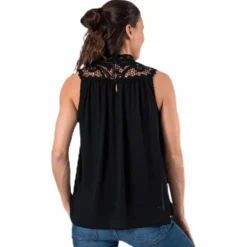 New Cat S/L Top Wvn Black
