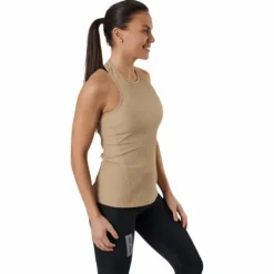 Night Rib Tank Beige