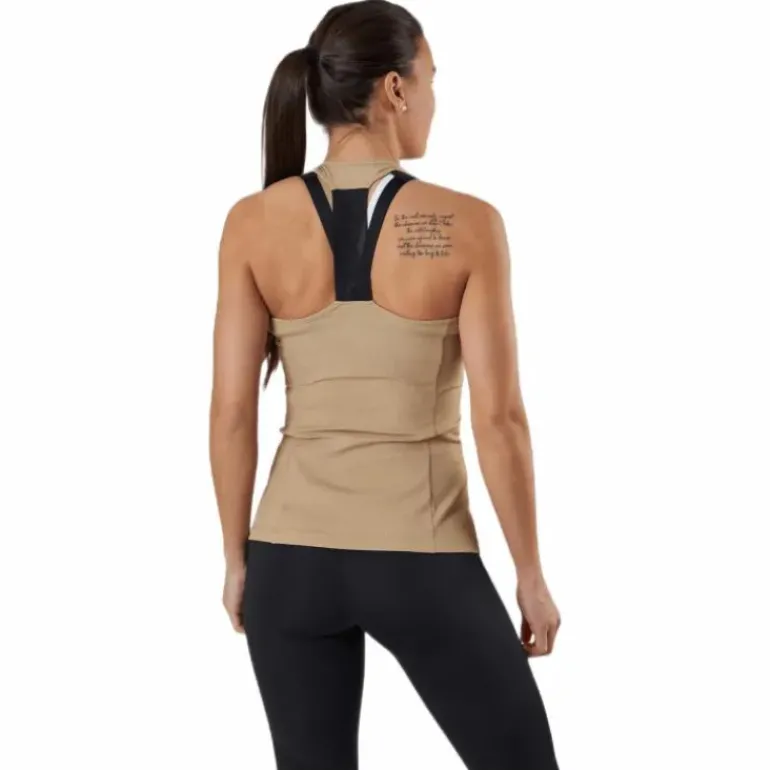 Night Rib Tank Beige